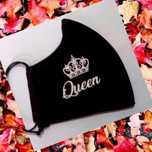 Queen Black Face Mask Crown Smooth & Stylish